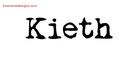 Vintage Writer Name Tattoo Designs Kieth Free