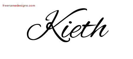 Cursive Name Tattoo Designs Kieth Free Graphic