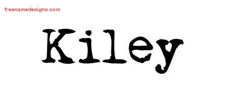 Vintage Writer Name Tattoo Designs Kiley Free Lettering