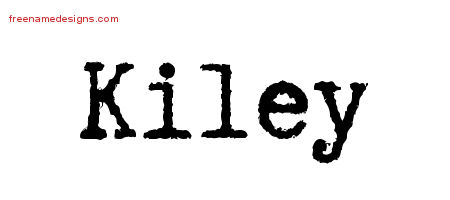 Typewriter Name Tattoo Designs Kiley Free Download