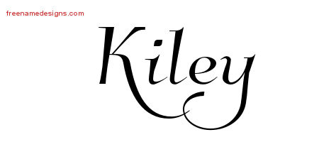 Elegant Name Tattoo Designs Kiley Free Graphic