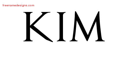 Regal Victorian Name Tattoo Designs Kim Printable