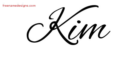 Cursive Name Tattoo Designs Kim Download Free