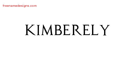 Regal Victorian Name Tattoo Designs Kimberely Graphic Download