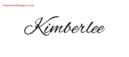 Cursive Name Tattoo Designs Kimberlee Download Free