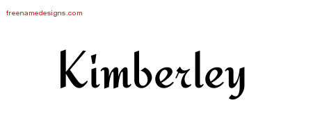 Calligraphic Stylish Name Tattoo Designs Kimberley Download Free