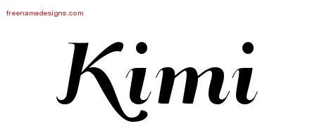 Art Deco Name Tattoo Designs Kimi Printable
