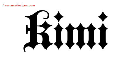 Old English Name Tattoo Designs Kimi Free