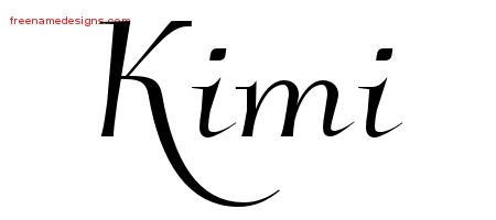 Elegant Name Tattoo Designs Kimi Free Graphic