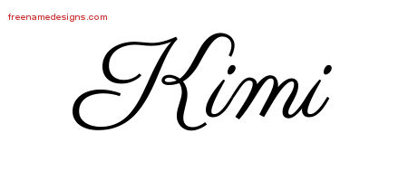 Classic Name Tattoo Designs Kimi Graphic Download