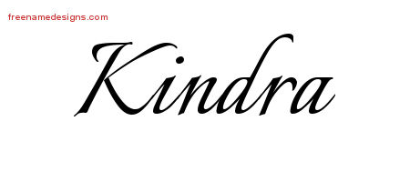 Calligraphic Name Tattoo Designs Kindra Download Free