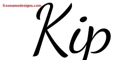 Lively Script Name Tattoo Designs Kip Free Download