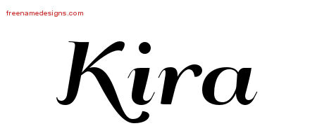 Art Deco Name Tattoo Designs Kira Printable
