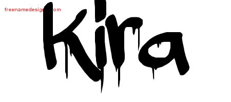 Graffiti Name Tattoo Designs Kira Free Lettering