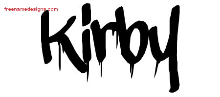 Graffiti Name Tattoo Designs Kirby Free Lettering