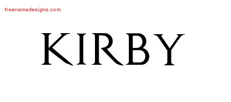 Regal Victorian Name Tattoo Designs Kirby Printable