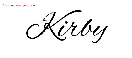 Cursive Name Tattoo Designs Kirby Download Free