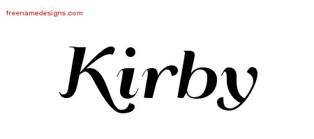 Art Deco Name Tattoo Designs Kirby Printable