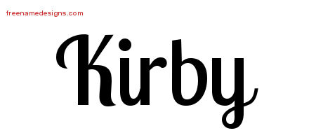 Handwritten Name Tattoo Designs Kirby Free Printout