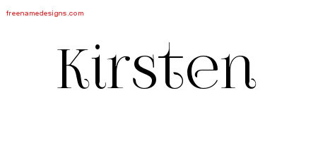 Vintage Name Tattoo Designs Kirsten Free Download Vintage Name Tattoo Designs Kirsten Free Download