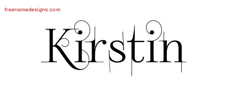 Decorated Name Tattoo Designs Kirstin Free