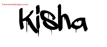 Graffiti Name Tattoo Designs Kisha Free Lettering