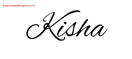 Cursive Name Tattoo Designs Kisha Download Free