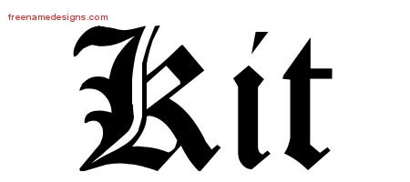 Blackletter Name Tattoo Designs Kit Graphic Download