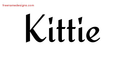Calligraphic Stylish Name Tattoo Designs Kittie Download Free