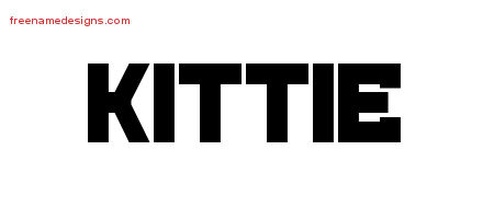 Titling Name Tattoo Designs Kittie Free Printout
