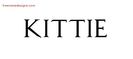 Regal Victorian Name Tattoo Designs Kittie Graphic Download