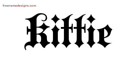 Old English Name Tattoo Designs Kittie Free