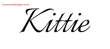 Calligraphic Name Tattoo Designs Kittie Download Free