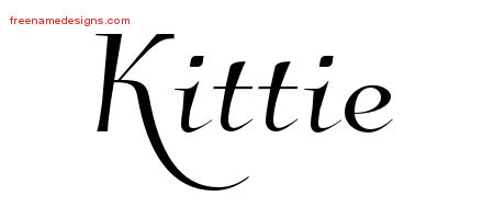Elegant Name Tattoo Designs Kittie Free Graphic