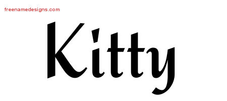 Calligraphic Stylish Name Tattoo Designs Kitty Download Free