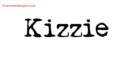 Vintage Writer Name Tattoo Designs Kizzie Free Lettering
