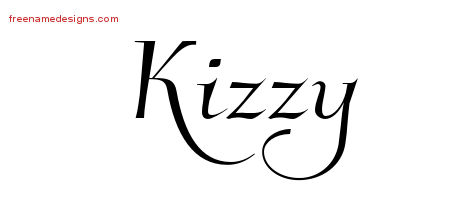 Elegant Name Tattoo Designs Kizzy Free Graphic
