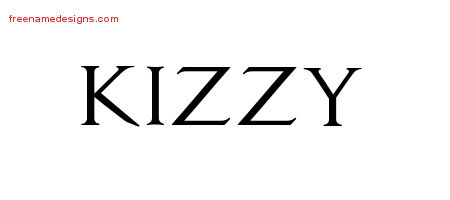 Regal Victorian Name Tattoo Designs Kizzy Graphic Download