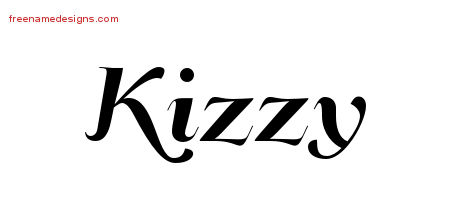 Art Deco Name Tattoo Designs Kizzy Printable