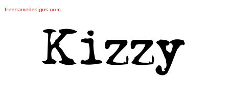 Vintage Writer Name Tattoo Designs Kizzy Free Lettering