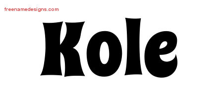 Groovy Name Tattoo Designs Kole Free