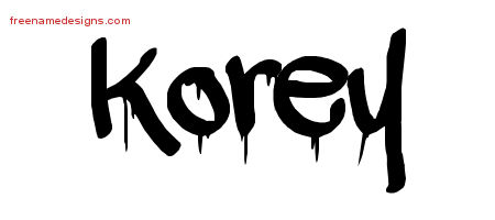 Graffiti Name Tattoo Designs Korey Free