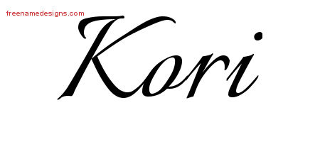 Calligraphic Name Tattoo Designs Kori Download Free
