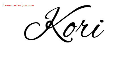 Cursive Name Tattoo Designs Kori Download Free