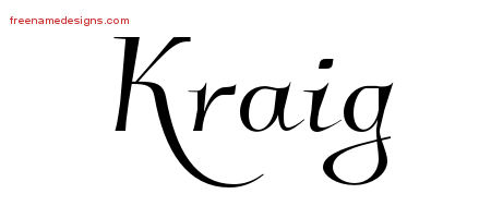 Elegant Name Tattoo Designs Kraig Download Free
