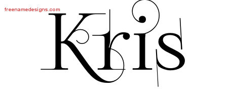 Decorated Name Tattoo Designs Kris Free