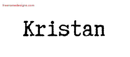 Typewriter Name Tattoo Designs Kristan Free Download