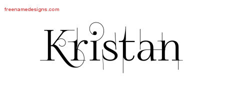 Decorated Name Tattoo Designs Kristan Free