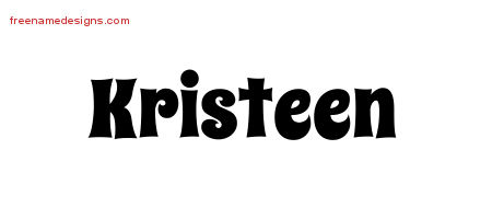 Groovy Name Tattoo Designs Kristeen Free Lettering
