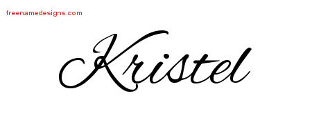 Cursive Name Tattoo Designs Kristel Download Free